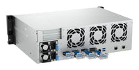 QNAP TS-H1655XEU-RP Speicherserver Rack (3U) Intel Atom® C5125 8 GB DDR4 0 TB QuTS hero Schwarz, Grau
