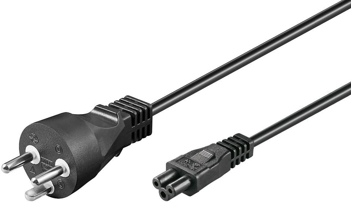 Microconnect PE120810 Stromkabel Schwarz 1 m Netzstecker Typ K C5-Koppler