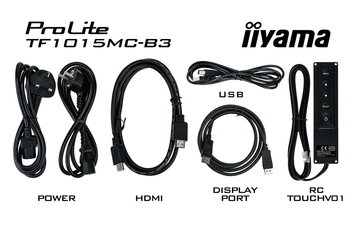 iiyama TF1015MC-B3 Computerbildschirm 25,6 cm (10.1") 1280 x 800 Pixel HD LED Touchscreen Schwarz