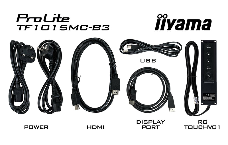 iiyama TF1015MC-B3 Computerbildschirm 25,6 cm (10.1") 1280 x 800 Pixel HD LED Touchscreen Schwarz