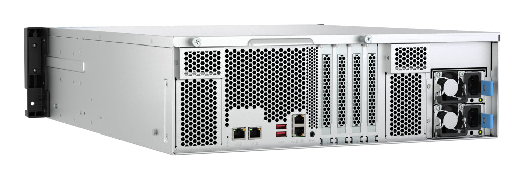 QNAP TS-H1677AXU-RP Speicherserver Rack (3U) AMD Ryzen™ 7 7745 32 GB DDR5 0 TB QNAP QTS Schwarz, Grau