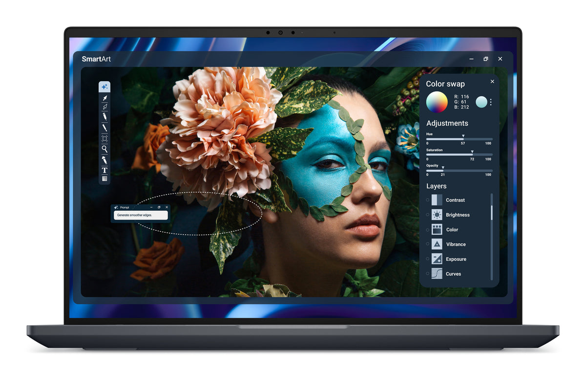 DELL Pro Precision 7 16 PW716260 Copilot+ PC Intel Core Ultra 9 386H Mobiler Arbeitsplatz 40,6 cm (16") WUXGA 64 GB LPDDR5x-SDRAM 1 TB SSD NVIDIA RTX PRO 3000 Blackwell Wi-Fi 7 (802.11be) Windows 11 Pro Grau Deutsch