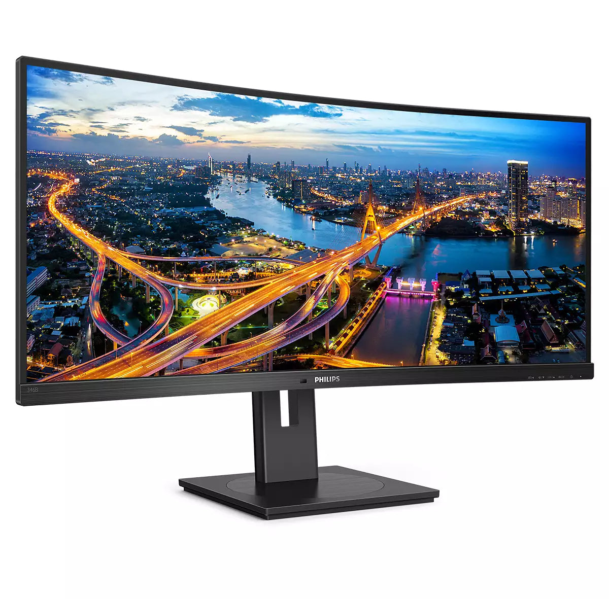 Philips B Line 346B1C/00 Computerbildschirm 86,4 cm (34") 3440 x 1440 Pixel Quad HD LCD Schwarz