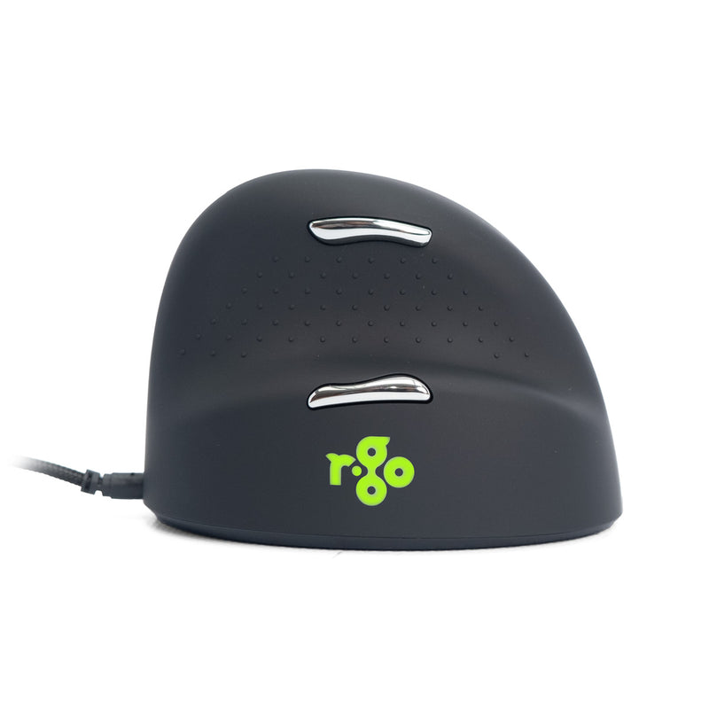 R-Go Tools Ergonomische Maus R-Go HE Break mit Pausensoftware, medium (Handlänge 165-185mm), Rechtshänder, verkabelt, schwarz