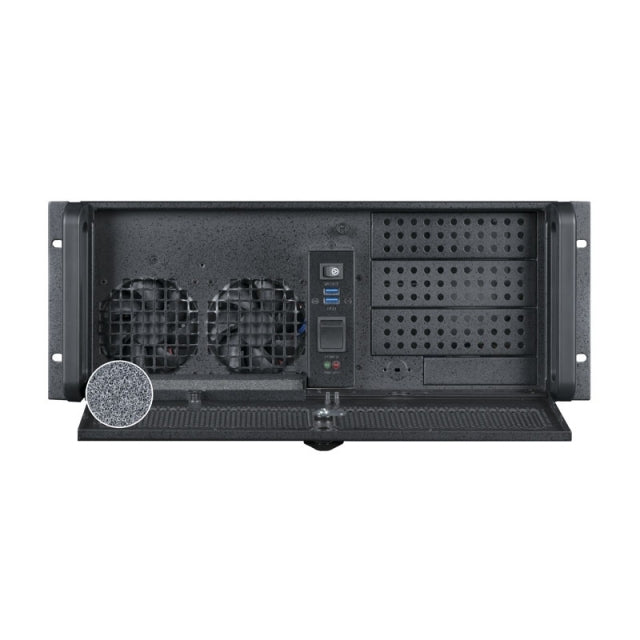 Chieftec UNC-410S-B-U3 Computer-Gehäuse Rack Schwarz 400 W