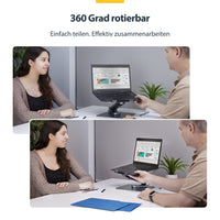 StarTech.com Ergonomischer Höhenverstellbarer Laptopständer, Dreh-Neigbarer Computerständer, Tragbare Laptophalterung-Notebookständer, bis 5kg, Aluminium Konstruktion