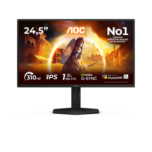 AOC 25" Fast IPS Monitor, 1920x1080, 300 Hz, höhenverstellbar, 2x HDMI, DisplayPort, USB Hub