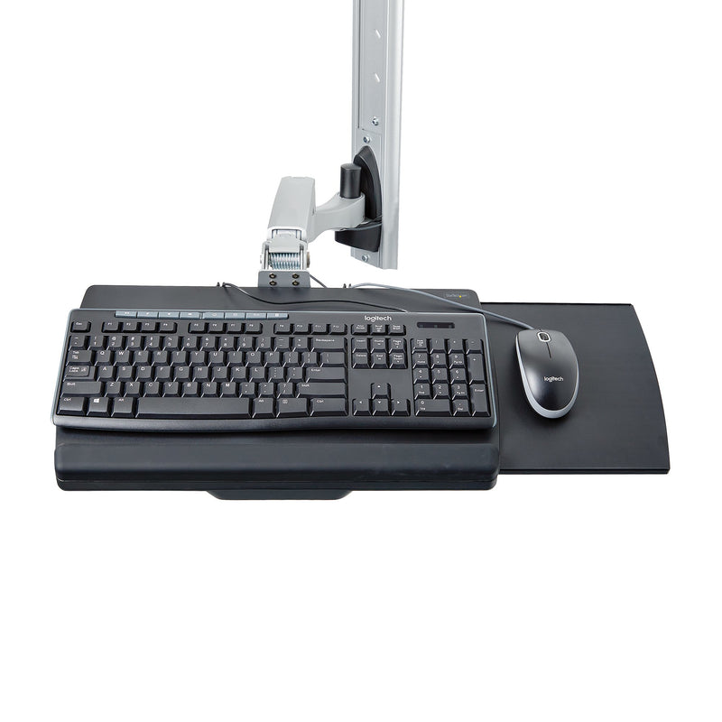 StarTech.com Workstation Wandhalterung, VESA-Halterung für 32" Monitor (10kg), Schwenkbare Monitorhalterung mit Tastaturarm