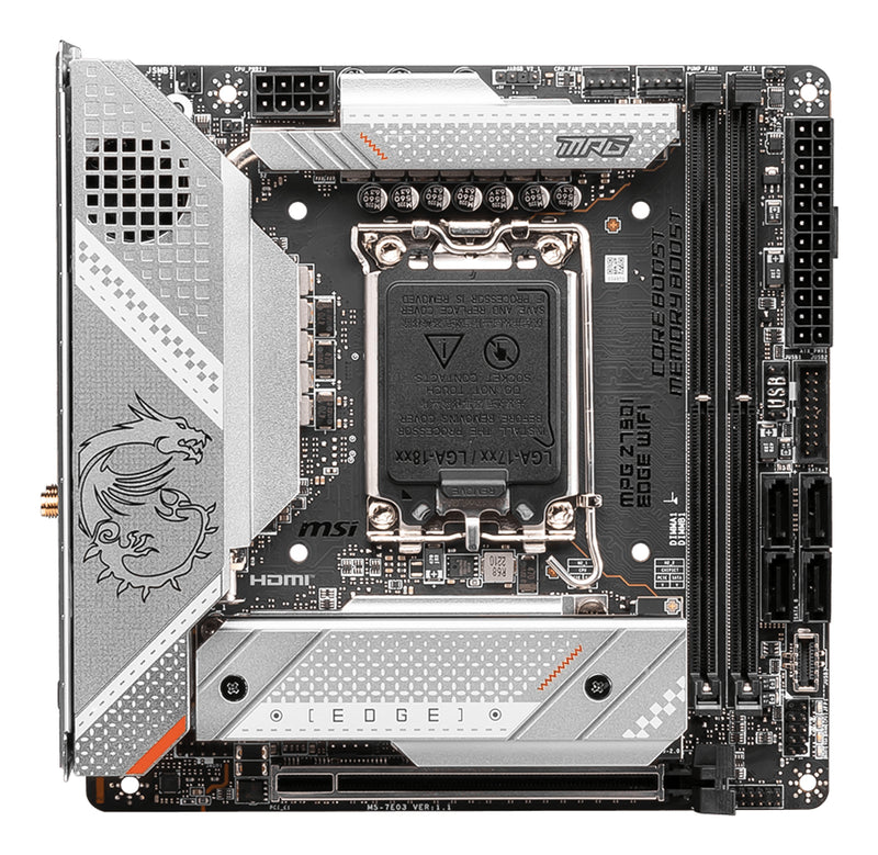 MSI MPG Z790I EDGE WIFI Motherboard Intel Z790 LGA 1700 mini ITX