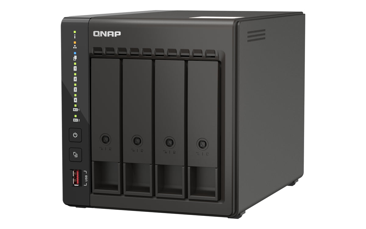 QNAP QVP-41C NAS & Speicherserver Tower Intel® Celeron® J6412 8 GB DDR4 0 TB Schwarz