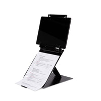 R-Go Tools Laptopständer R-Go Riser Duo, Tablet- und Laptop-Ständer in 1, ergonomisch faltbarer und einstellbarer Ständer, schwarz