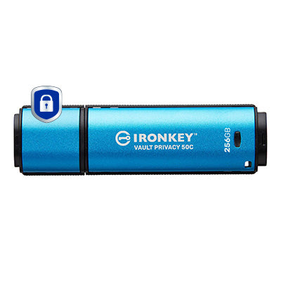 Kingston Technology IronKey 256GB USB-C Vault Privacy 50C AES-256 verschlüsselter, FIPS 197