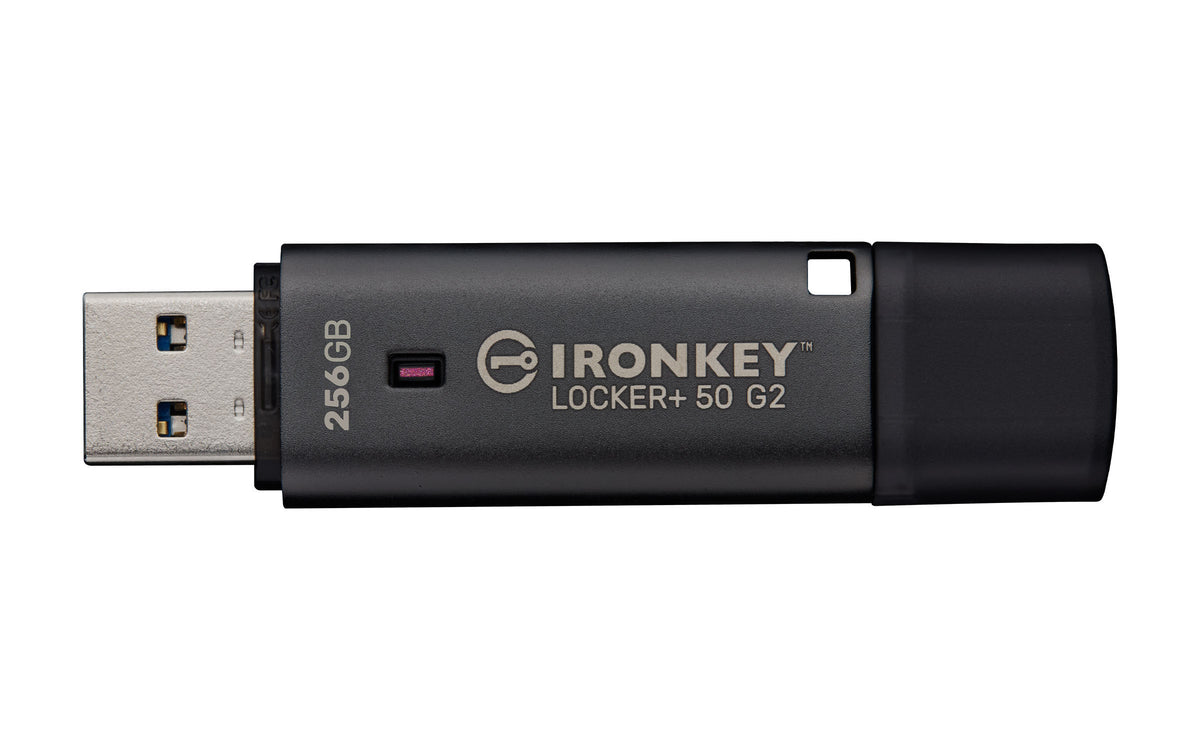 Kingston Technology IronKey 256GB Locker Plus 50 G2, FIPS 197, AES-256