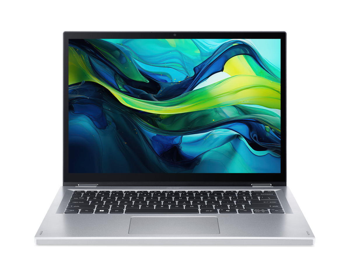 Acer Aspire AGSP14-31PT Intel® N N150 Hybrid (2-in-1) 35,6 cm (14") Touchscreen WUXGA 4 GB LPDDR5-SDRAM 128 GB UFS Wi-Fi 6 (802.11ax) Windows 11 Home in S mode Silber
