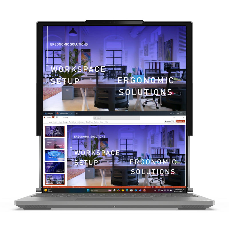 Lenovo ThinkBook Plus G6 Rollable Copilot+ PC Intel Core Ultra 7 258V Laptop 42,4 cm (16.7") 32 GB LPDDR5x-SDRAM 1 TB SSD Wi-Fi 7 (802.11be) Windows 11 Pro Schweiz Grau