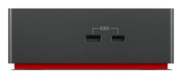 Lenovo 40AY0135US laptop-dockingstation & portreplikator Kabelgebunden USB 3.2 Gen 2 (3.1 Gen 2) Type-C Schwarz