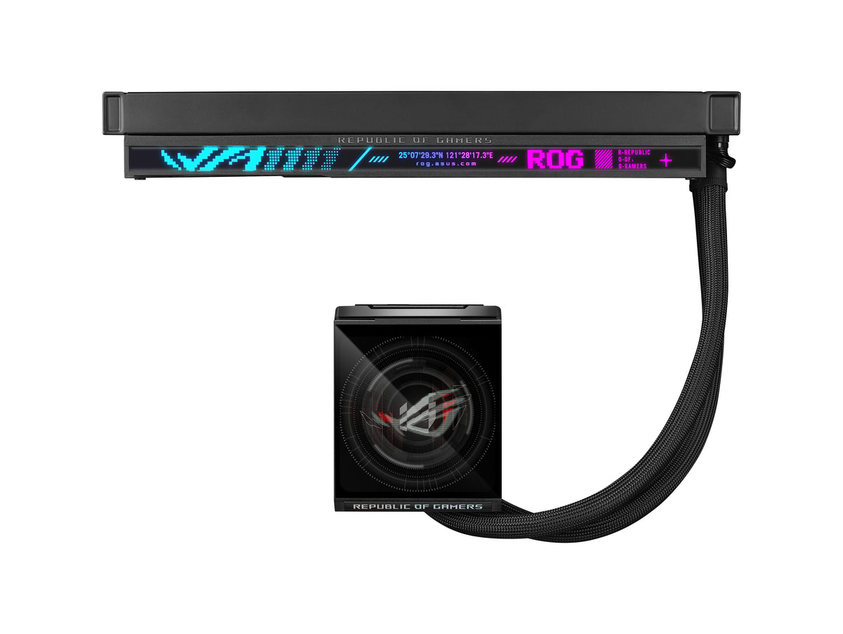 ASUS ROG Strix LC IV 360 ARGB LCD Prozessor Flüssigkeitskühlung 12 cm Schwarz
