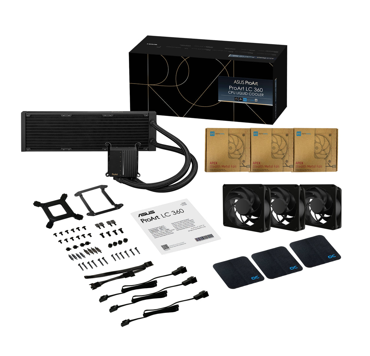 ASUS ProArt LC 360 Prozessor Flüssigkeitskühlung 12 cm Schwarz