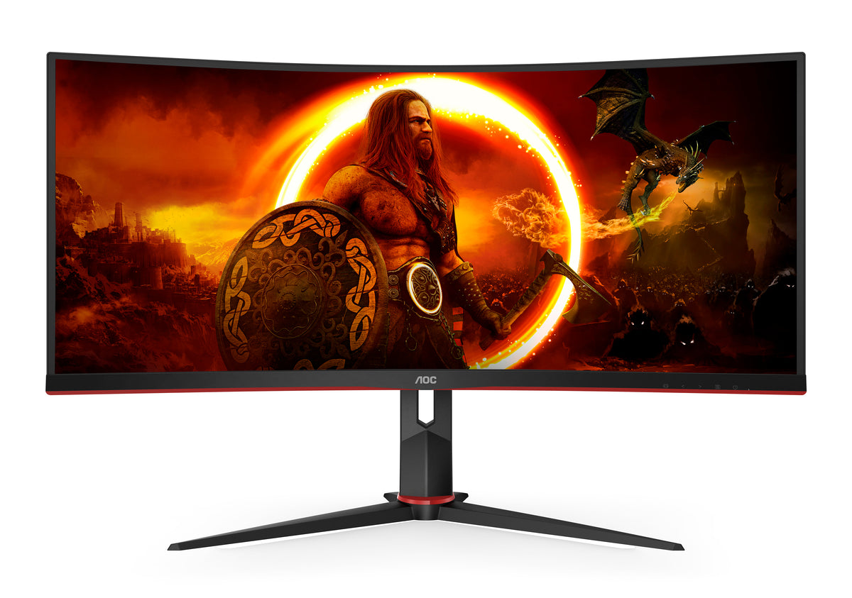 AOC G2 CU34G2XP Computerbildschirm 86,4 cm (34") 3440 x 1440 Pixel UltraWide Quad HD LED Schwarz, Rot