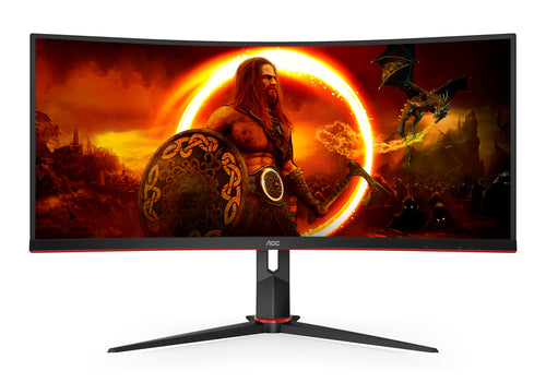 AOC G2 CU34G2XP Computerbildschirm 86,4 cm (34") 3440 x 1440 Pixel UltraWide Quad HD LED Schwarz, Rot