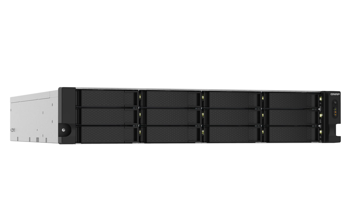 QNAP TS-1232PXU-RP NAS Rack (2U) Annapurna Labs AL324 4 GB DDR4 0 TB QNAP QTS Schwarz
