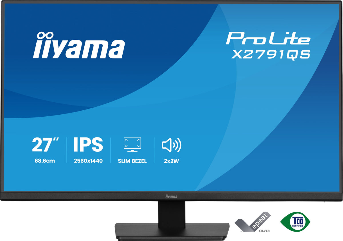 iiyama ProLite X2791QS-B1 Computerbildschirm 68,6 cm (27") 2560 x 1440 Pixel Quad HD LED Schwarz