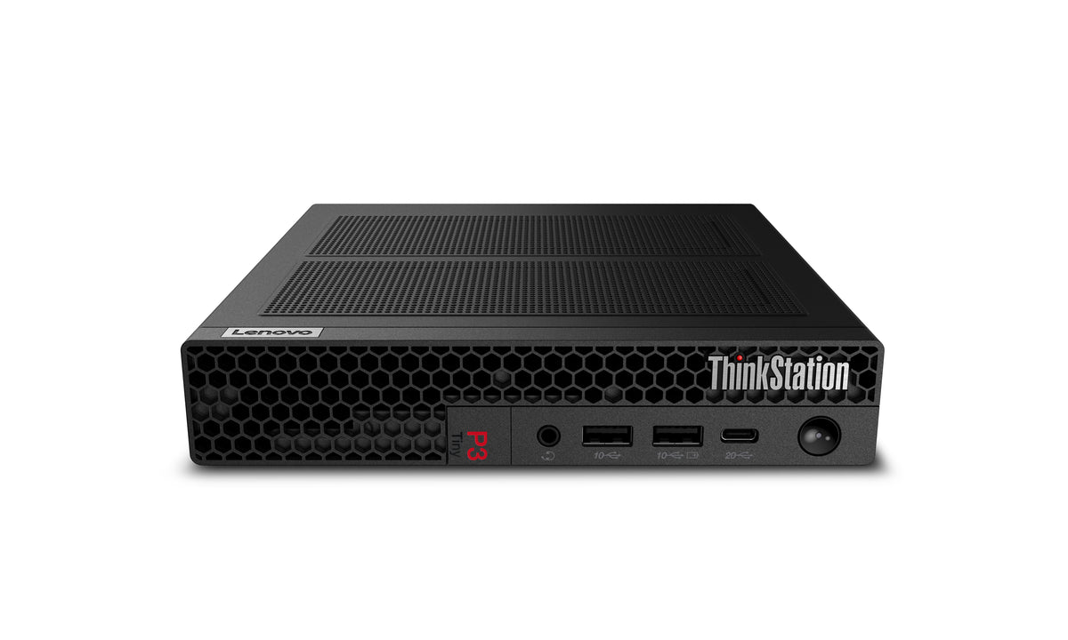 Lenovo ThinkStation P3 Tiny Gen 2 Intel Core Ultra 7 265 32 GB DDR5-SDRAM 512 GB SSD NVIDIA T1000 Windows 11 Pro Arbeitsstation Schwarz