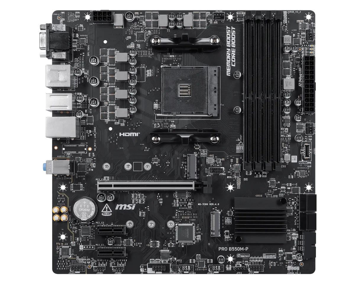 MSI PRO B550M-P Motherboard AMD B550 Sockel AM4 ATX