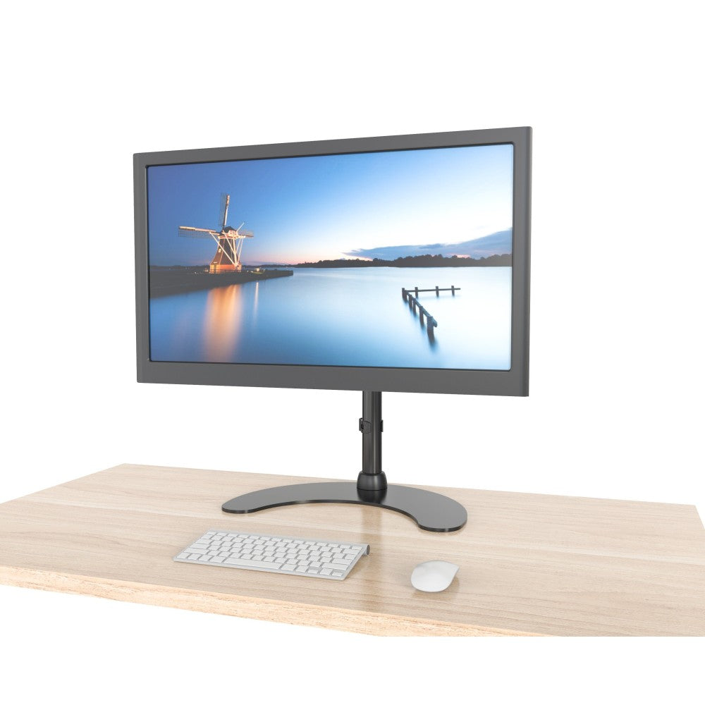 Techly Desk Stand for 1 Monitor 13 "-27" with Base h.400mm ICA-LCD 3400 68,6 cm (27") Tisch/Bank Schwarz