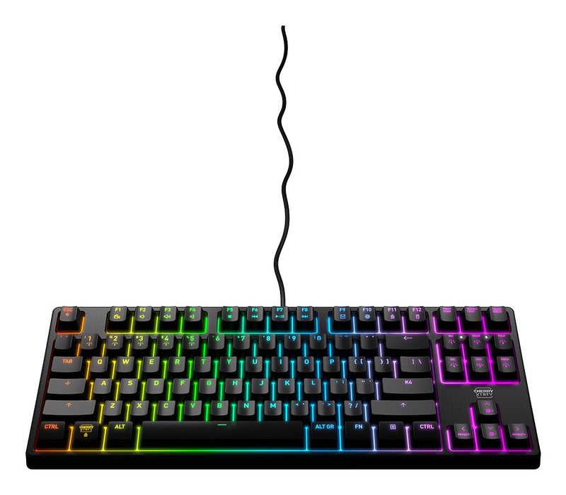 CHERRY XTRFY K4V2 RGB TKL Tastatur Gaming USB QWERTY Portuguesisch Schwarz