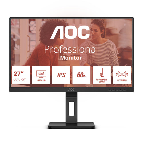 AOC E3 U27E3UF Computerbildschirm 68,6 cm (27") 3840 x 2160 Pixel 4K Ultra HD LED Schwarz