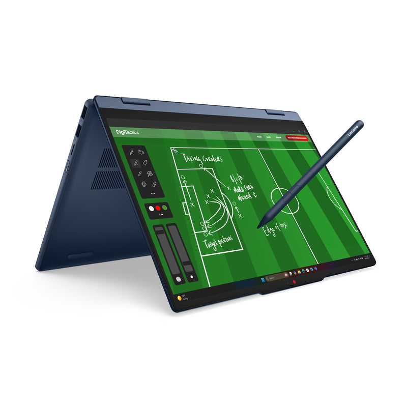 Lenovo IdeaPad 5 2-in-1 14AGP11 Copilot+ PC AMD Ryzen AI 7 445 Hybrid (2-in-1) 35,6 cm (14") Touchscreen WUXGA 16 GB DDR5-SDRAM 1 TB SSD Wi-Fi 6 (802.11ax) Windows 11 Home Schweiz Blau