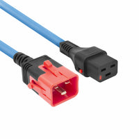 Cavo di alimentazione ACT C19 IEC Lock - C20 IEC Lock con doppio bloccaggio, blu 2 m, PC3638