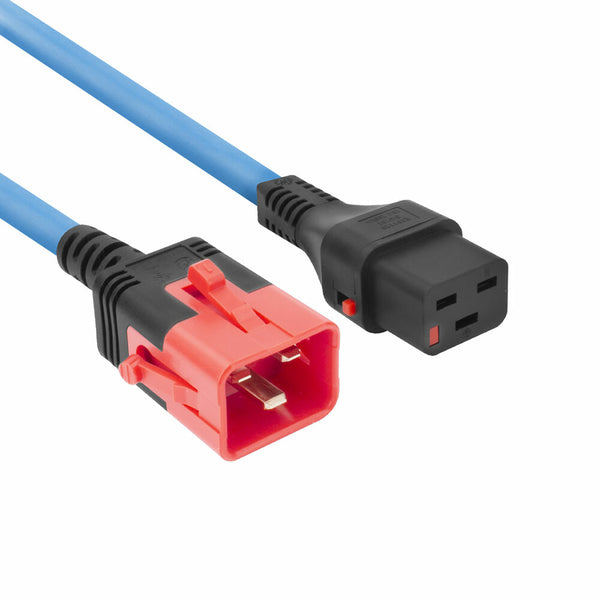 ACT Stromkabel C19 IEC Lock - C20 IEC Lock Dual Locking blau 3 m, PC3642