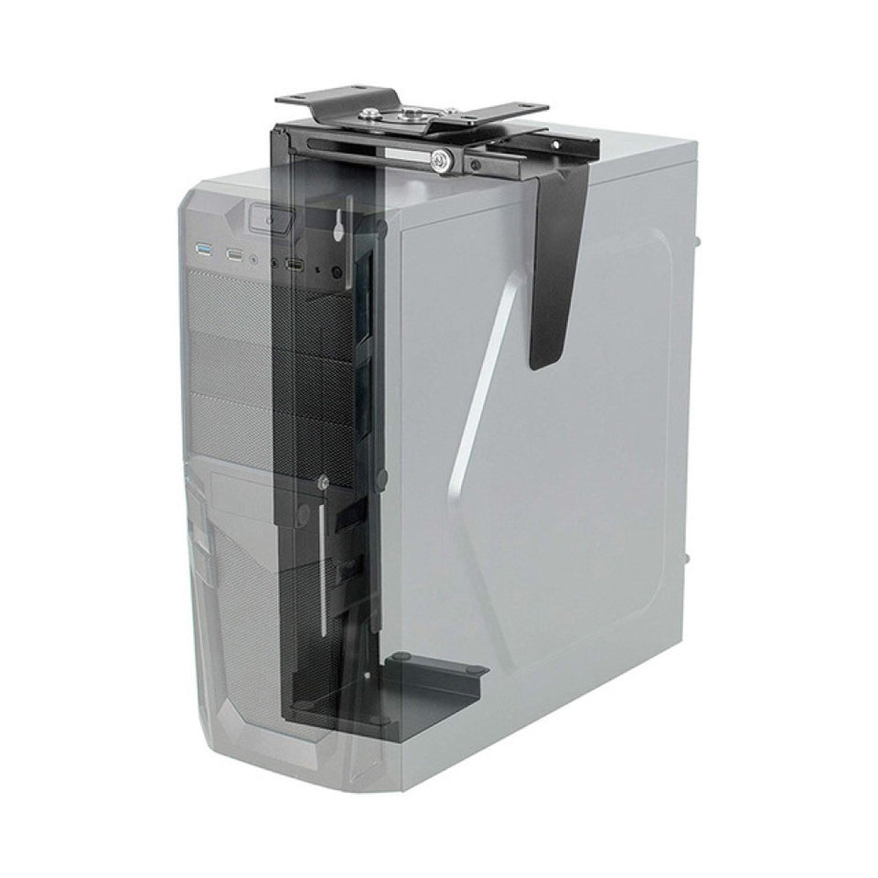 Support PC Techly ICA-CS 66, support PC sous le bureau, noir