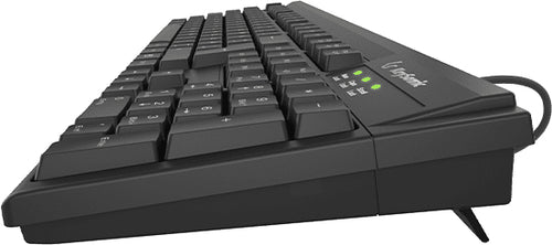 KeySonic KSK-8008U-IP Full-Size USB Tastatur, Wasserfest nach IPX7, schwarz