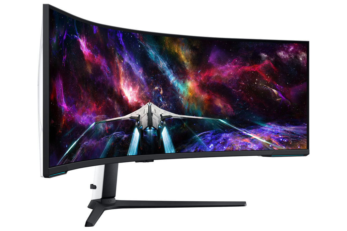 Samsung G95NC Computerbildschirm 144,8 cm (57") 7680 x 2160 Pixel Dual UHD QLED Weiß