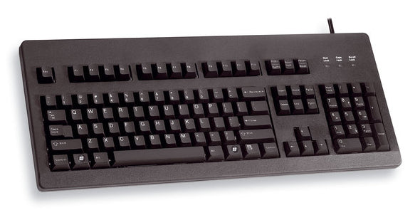 CHERRY G80-3000 Schwarze SWITCH Kabelgebundene Tastatur, Schwarz, USB/PS2 (QWERTZ - DE)