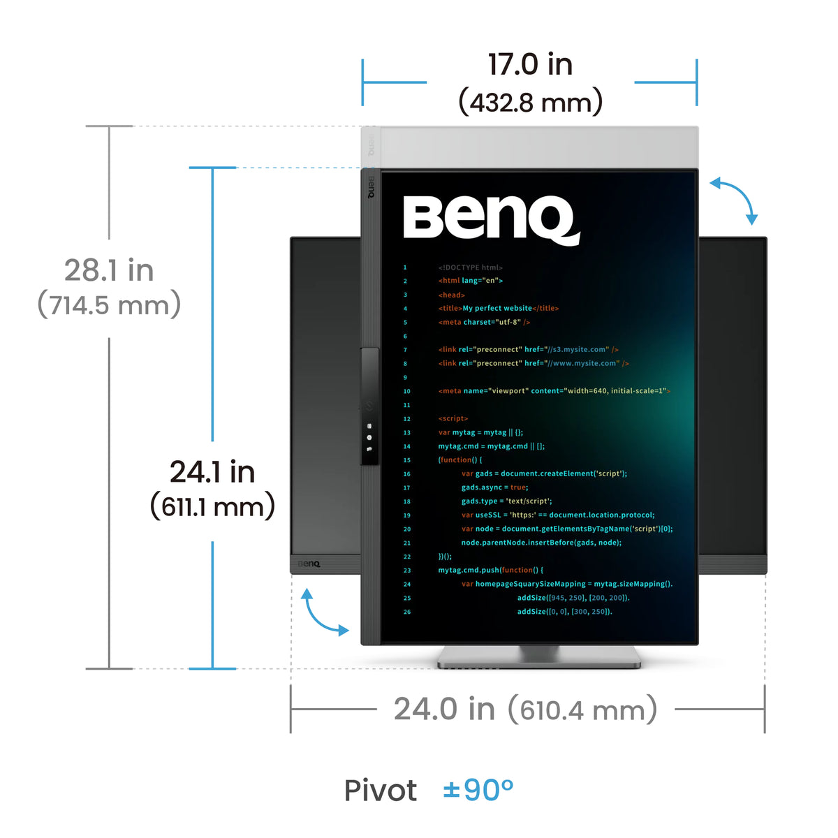 BenQ RD280UG Computerbildschirm 71,6 cm (28.2") 3840 x 2560 Pixel 4K Ultra HD Schwarz