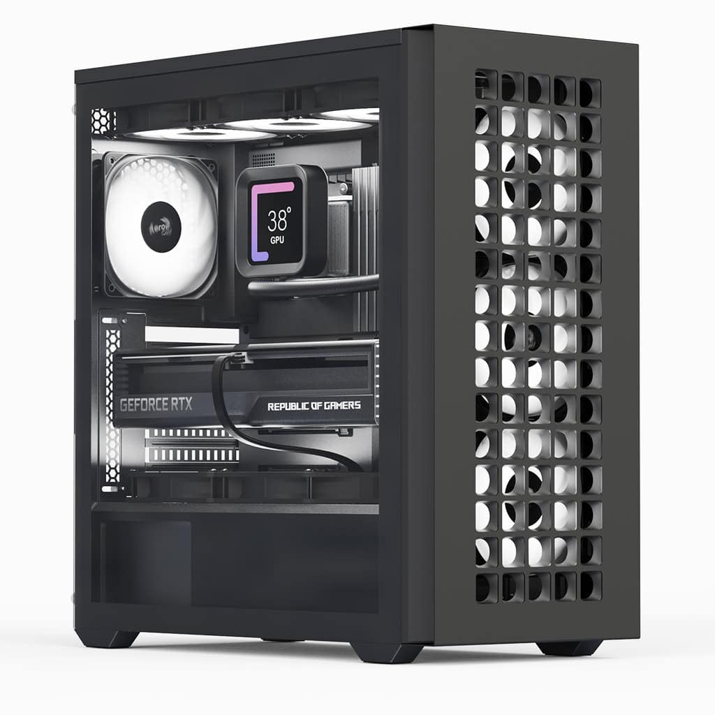 Aerocool D502A Midi Tower Schwarz