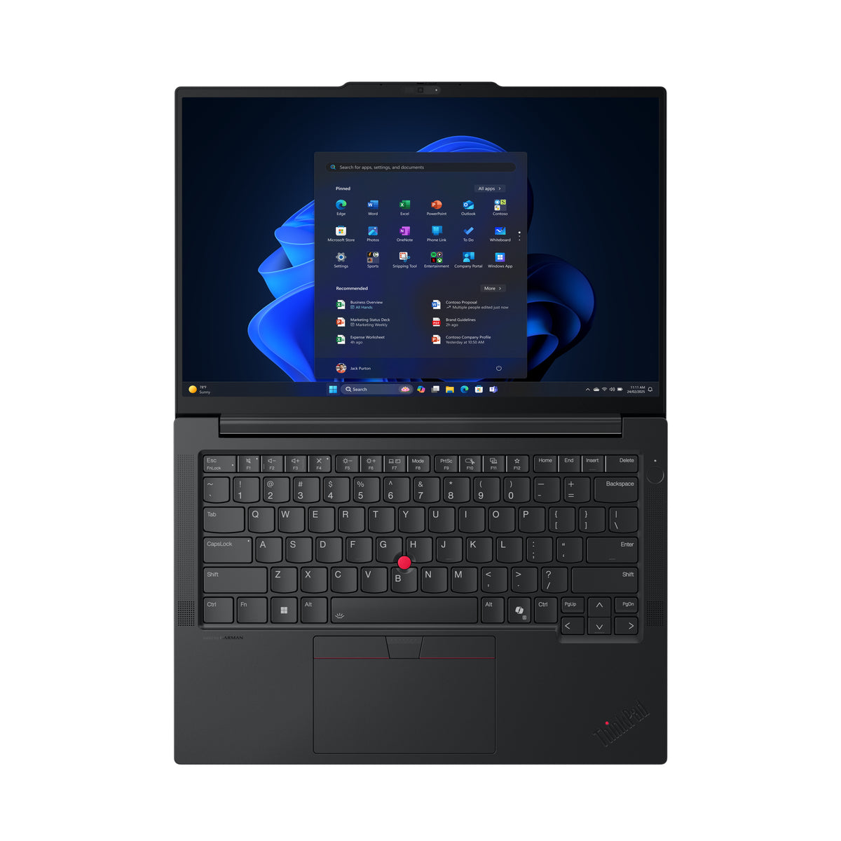 Lenovo ThinkPad E14 Gen 7 (AMD) AMD Ryzen™ 7 250 Laptop 35,6 cm (14") WUXGA 32 GB DDR5-SDRAM 1 TB SSD Wi-Fi 6E (802.11ax) Windows 11 Pro Deutsch Schwarz