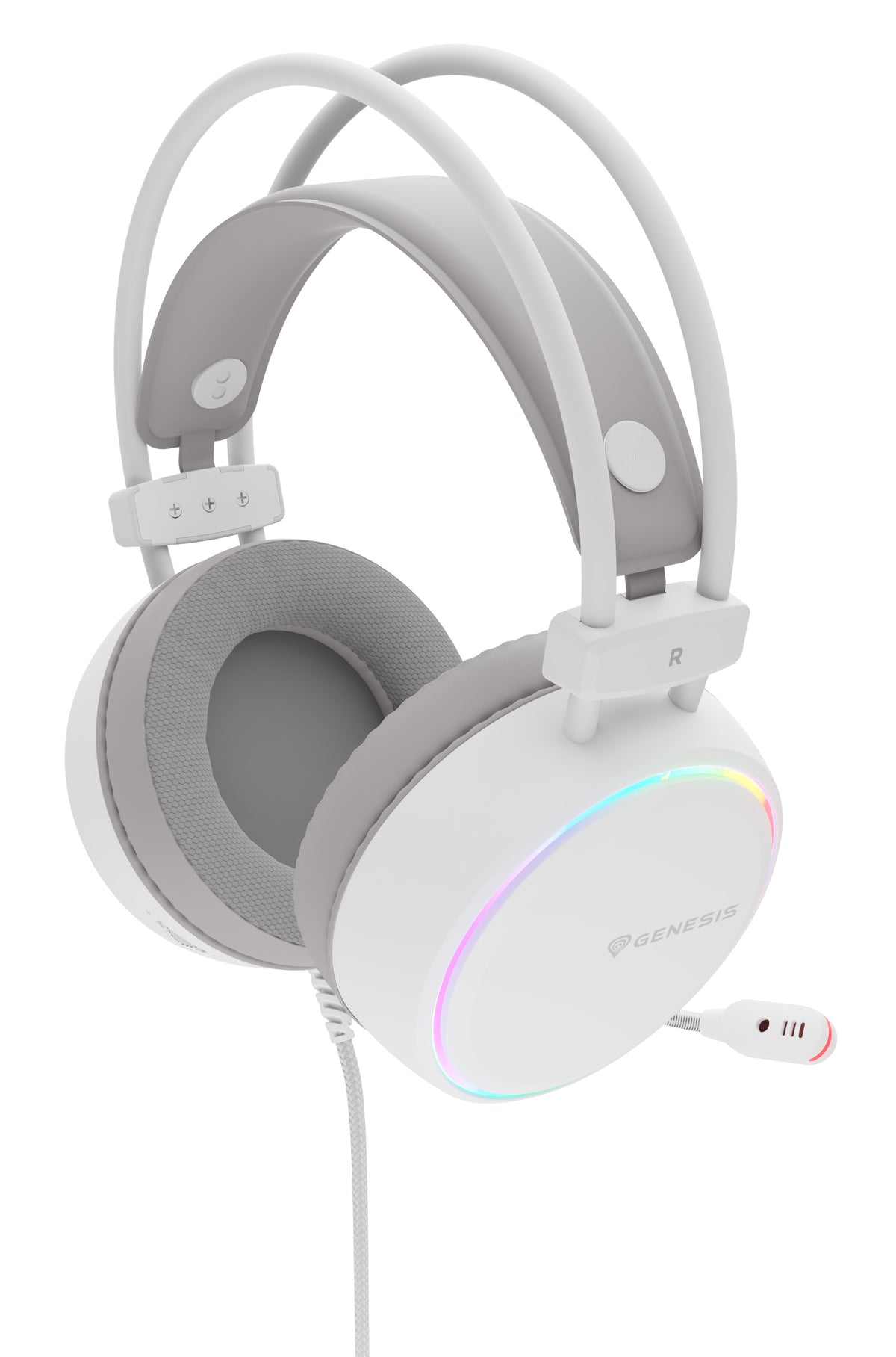 GENESIS NSG-2308 Kopfhörer & Headset Kabelgebunden Kopfband Gaming USB Typ-A Weiß