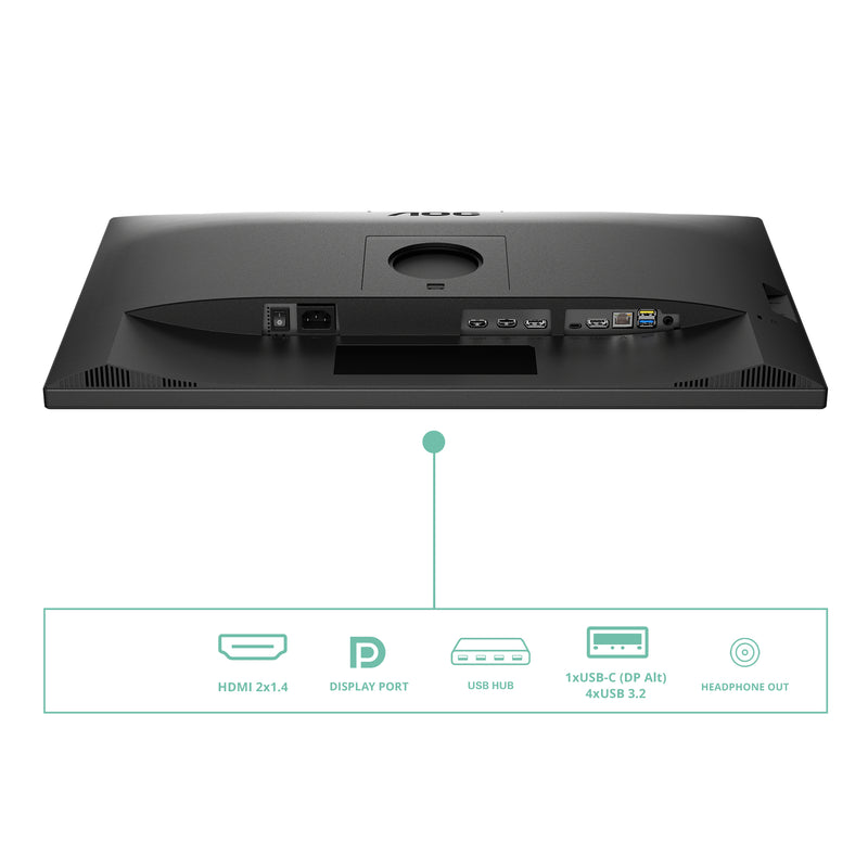AOC Q27P3CW Computerbildschirm 68,6 cm (27") 2560 x 1440 Pixel Quad HD LED Schwarz