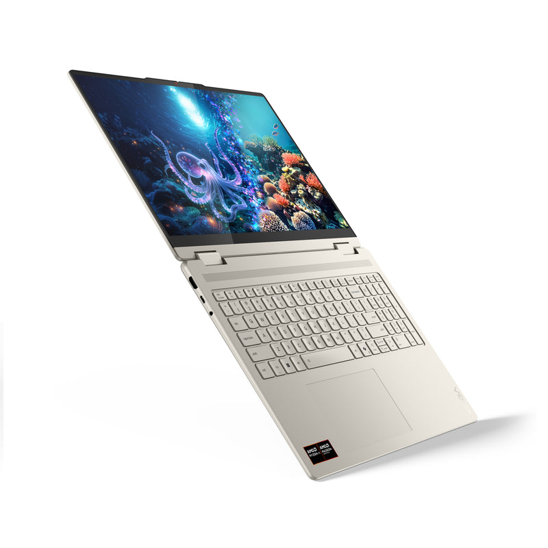 Lenovo Yoga 7 2-in-1 16AKP10 Copilot+ PC AMD Ryzen AI 7 350 Hybrid (2-in-1) 40,6 cm (16") Touchscreen 2.8K 16 GB LPDDR5x-SDRAM 1 TB SSD Wi-Fi 7 (802.11be) Windows 11 Home Deutsch Grau