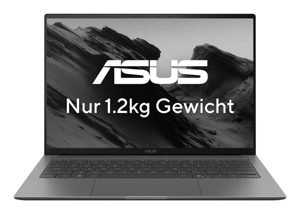 ASUS Zenbook S14 UX5406AA-SU207W Copilot+ PC Intel Core Ultra 9 386H Ordinateur portable 35,6 cm (14") Écran tactile 3K 32 Go LPDDR5x-SDRAM 1 To SSD Wi-Fi 7 (802.11be) Windows 11 Home Allemand Gris