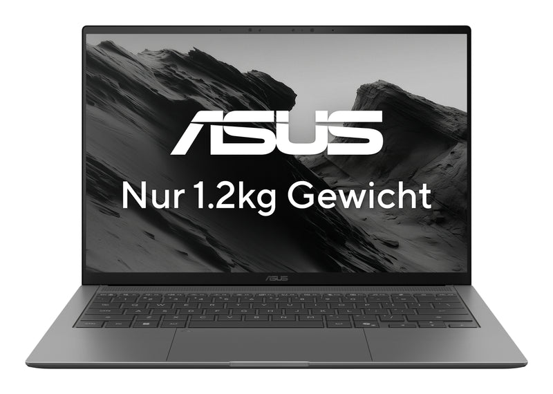 ASUS Zenbook S14 UX5406AA-SU207W Copilot+ PC Intel Core Ultra 9 386H Laptop 35,6 cm (14") Touchscreen 3K 32 GB LPDDR5x-SDRAM 1 TB SSD Wi-Fi 7 (802.11be) Windows 11 Home Deutsch Grau