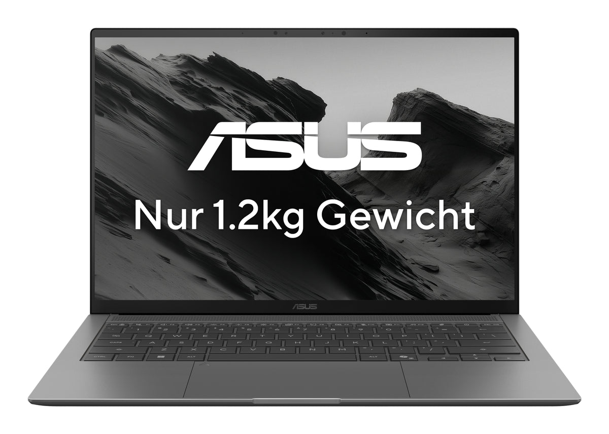 ASUS Zenbook S14 UX5406AA-SU235W Copilot+ PC Intel Core Ultra 9 386H Ordinateur portable 35,6 cm (14") Écran tactile 3K 32 Go LPDDR5x-SDRAM 1 To SSD Wi-Fi 7 (802.11be) Windows 11 Home Gris QWERTZ Allemand