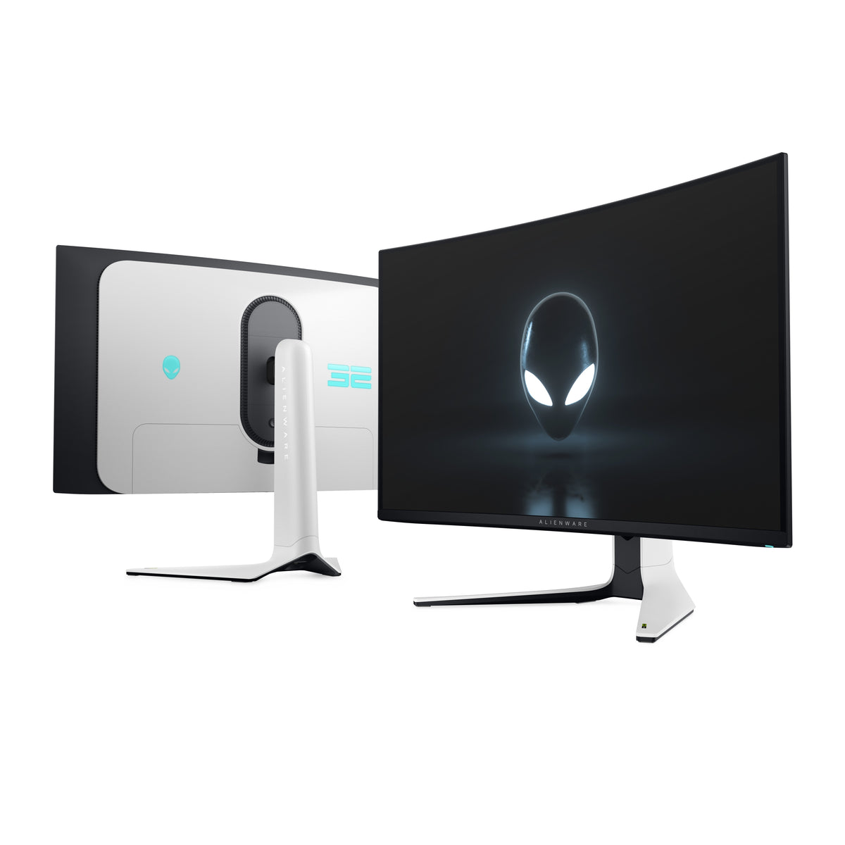 Alienware AW3225QF Computerbildschirm 81,3 cm (32") 3840 x 2160 Pixel 4K Ultra HD QD-OLED Schwarz, Weiß