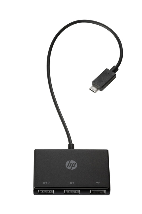 HP D USB-C HUB 3Port SuperSpeed USB3.0 passiv Black