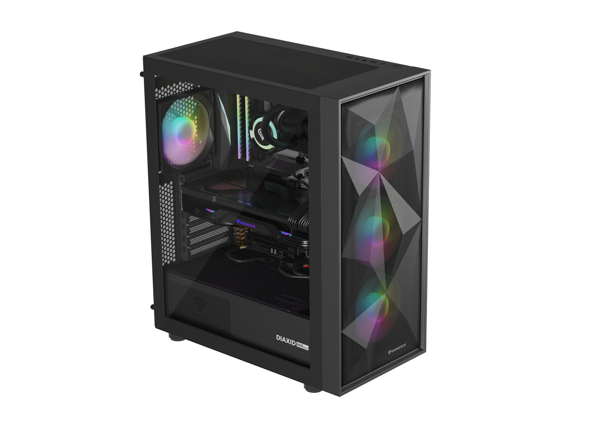 GENESIS Diaxid 605 ARGB Midi Tower Schwarz
